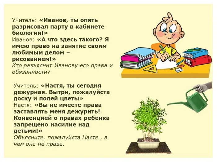 беседа о правах ребёнка